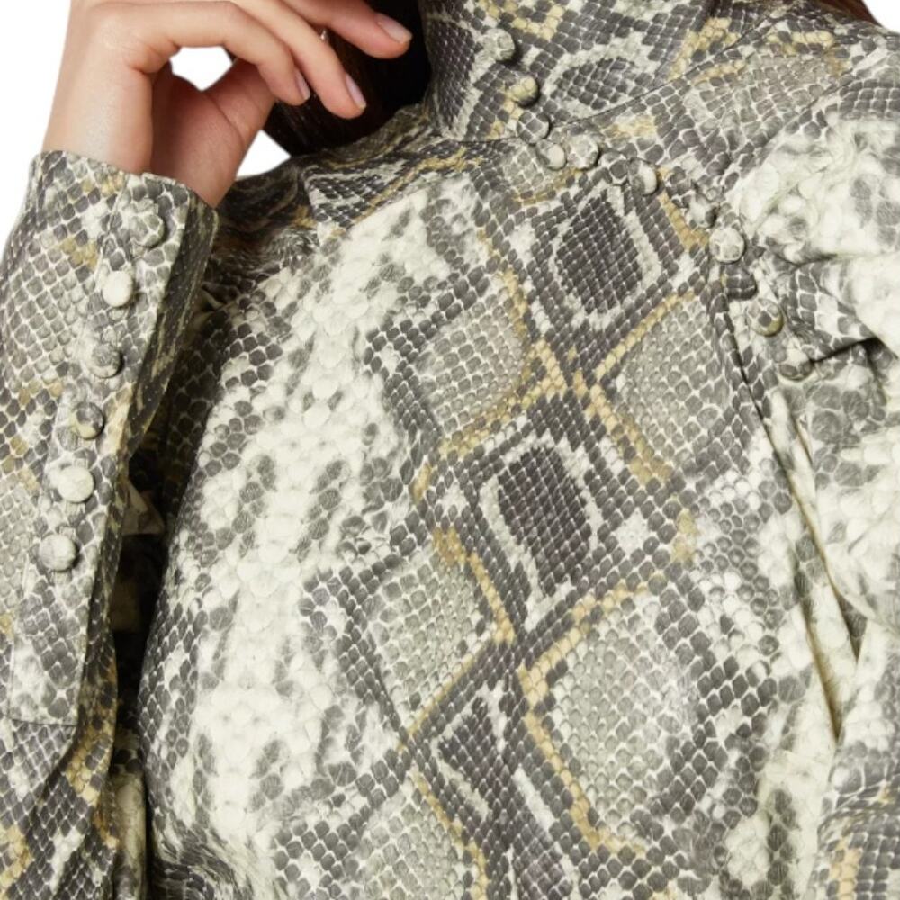 Rotate Birger Christensen Python Snake Print Kim … - image 2